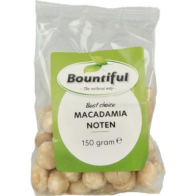 Bountiful Macadamia noten Bountiful Macadamia noten 150 gram - Overig reform/levensmiddelen