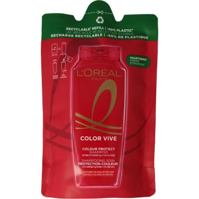 Foto van Elvive Shampoo color vive navulling