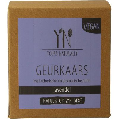 Yours Naturally Geurkaars in glas lavendel 20cl