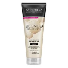 Foto van John Frieda Blonde + repair bond shampoo