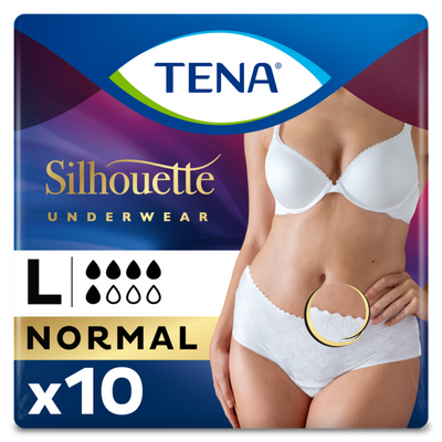 TENA Silhouette Normal Blanc - Lage Taille L