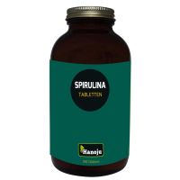 Hanoju Spirulina 400 mg glas flacon