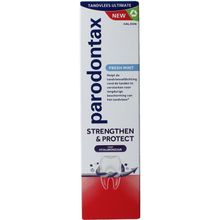 Foto van Parodontax Tandpasta strengh & protect freshmint