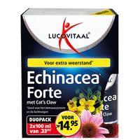 Lucovitaal Echinacea extra forte cats claw duo 2 x 100 caps