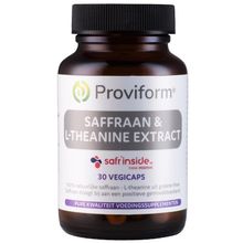Foto van Proviform Saffraan 30mg active & theanine extract
