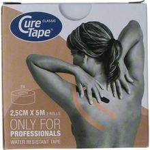 Curetape Tape 2,5cm x 5mtr beige Foto van Curetape Tape 2,5cm x 5mtr beige