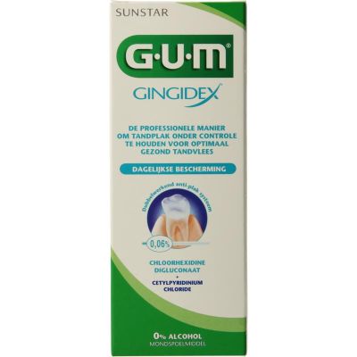 GUM Gingidex mondspoelmiddel 300 ml - Mondspoeling