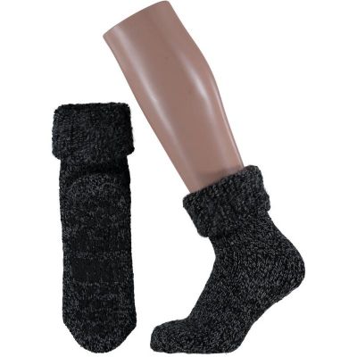 Apollo Slofsok anti slip unisex zwart 35-38 1 paar - Kleding/ondergoed