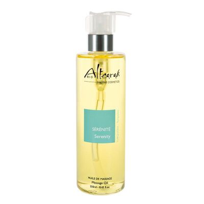 Foto van Altearah Massageolie serenity turqoise bio