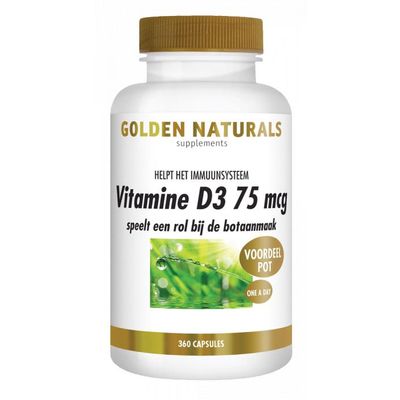 Golden Naturals Vitamine D3 75 mcg