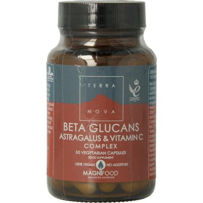 Terranova Beta glucans astralagus vitamin c complex Terranova Beta glucans astralagus vitamin c complex 50 vegicaps - Overige vitaminen/mineralen