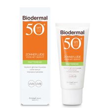 Foto van Biodermal Zon fluid matterende zonnefluide SPF50+