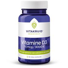 Foto van Vitakruid Vitamine D3 75 mcg / 3000 IE