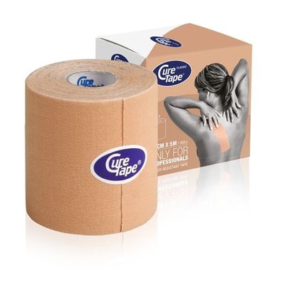 Beige 5 m x 7.5 cm 1 stuks - Sport verzorging