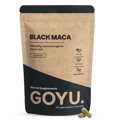 Foto van Goyu Zwarte maca 500mg bio