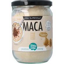 Foto van Terrasana Raw maca high energy poeder in glas