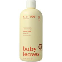 Foto van Attitude Baby leaves bubbelzeep pear nectar