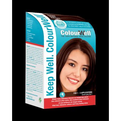 Colourwell 100% natuurlijke haarkleur mahonie 100 gram - Haarkleuring