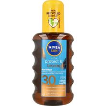 Foto van Nivea Sun protect & bronze olie spray spf30