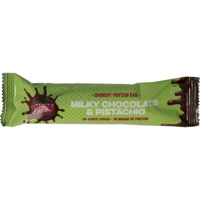 Fitness Candy Milky chocolate & pistachio 55 gram - Gezonde tussendoortjes