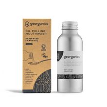 Foto van Georganics Oilpulling mouthwater activated charcoal