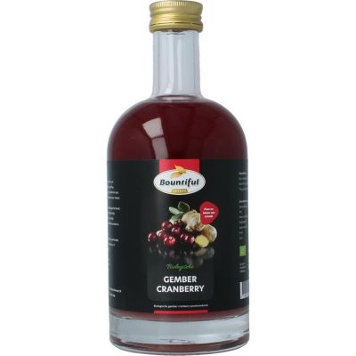 Bountiful Gember sap cranberry bio 500 Milliliter - Dranken