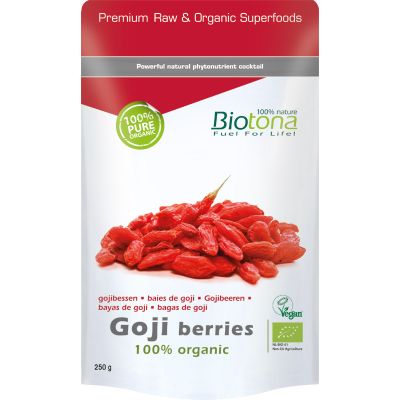 Biotona Goji berries organic bio Biotona Goji berries organic bio 250 gram - Overig reform/levensmiddelen