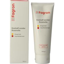 Foto van Fagron Koelzalf zonder rozenolie doos & bijsluiter