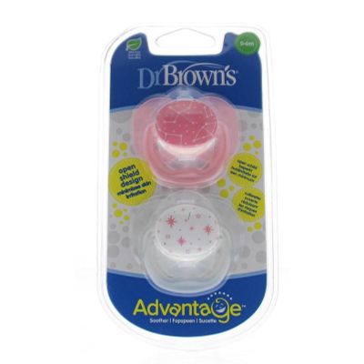 Dr Brown's Fopspeen advantage 0-6 maand roze