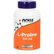 Foto van NOW L-Proline 500 mg