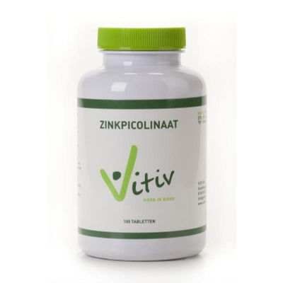 Vitiv Zink picolinaat 100 tabletten - Mineralen multi