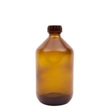 Foto van Medicijnfles gedopt bruin 500 ml 28 mm