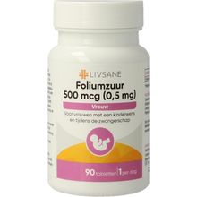 Foto van Livsane Foliumzuur 0.5mg