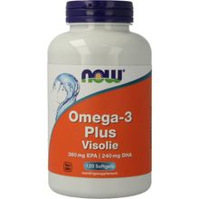 Foto van NOW Omega-3 Plus 360 mg EPA 240 mg DHA