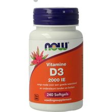 Foto van NOW Vitamine D3 2000IE