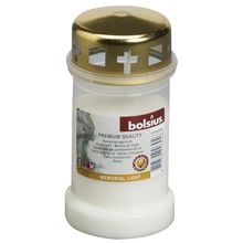 Foto van Herdenkingskaars nr 5 wit en goud