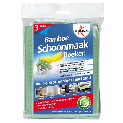 Lucovitaal Schoonmaakdoek bamboe