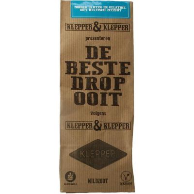 Klepper & Klepper De beste drop ooit mildzout Klepper & Klepper De beste drop ooit mildzout 200 gram - Snoep en chocola