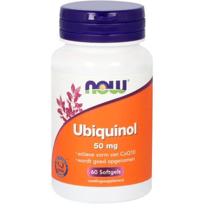 NOW Co-Q10 Ubiquinol 50 mg 60 softgels - Q10 en ubiquinol