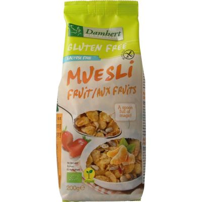 Damhert Muesli fruit noten glutenvrij bio