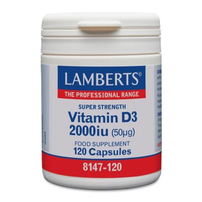 Lamberts Vitamine D3 2000IE 120 capsules - Vitamine enkel