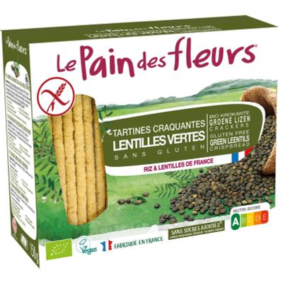 Pain Des Fleurs Crackers groene linzen