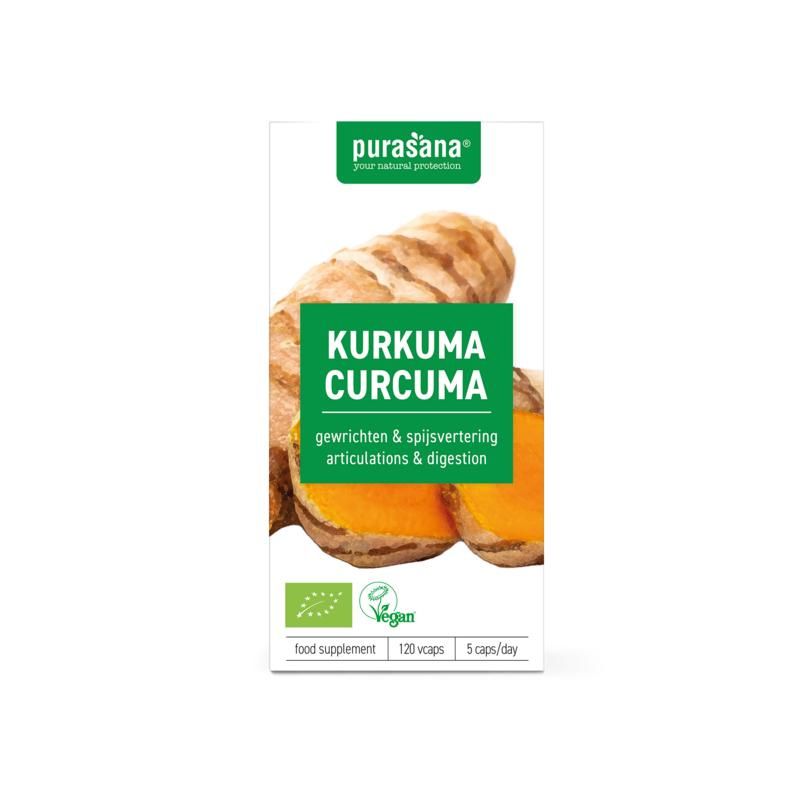 PURASANA CURCUMA BIO - CURCUMA LONGA 325 MG (120 V-CAPS) 