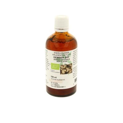 Natura Sanat Zingiber officinalis rhiz / gember tinctuur bio Natura Sanat Zingiber officinalis rhiz / gember tinctuur bio 100 milliliter - Fytotherapie