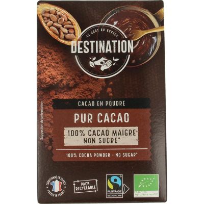 Destination Cacao 100% mager 10-12% bio