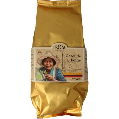 Sun Coffee Gezeilde koffiebonen medium roast bio