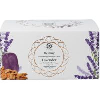 Green Tree Gemstone candle healing lavender