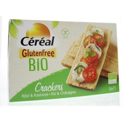 Cereal Cracker rijst kastanje bio 250 gram - Crackers