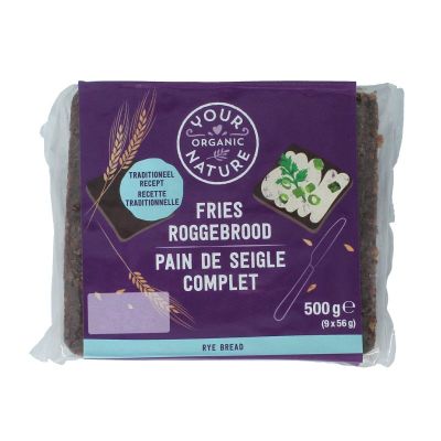 Your Organic Nat Roggebrood fries bio 500 gram - Voeding