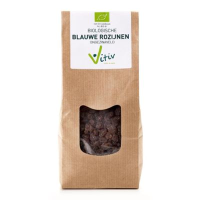 Vitiv Blauwe rozijnen klein Vitiv Blauwe rozijnen klein 1 kilogram - Voeding